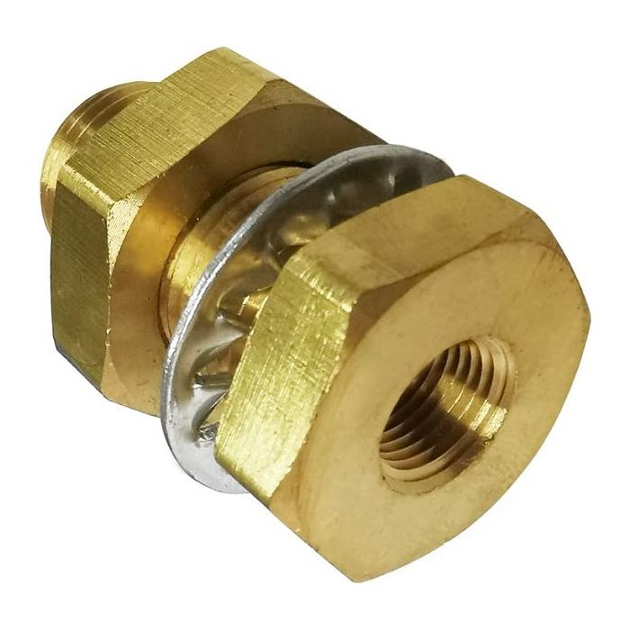 3/8" NPT Female Brass Bulkhead Fitting Coyote Gear