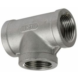 thumbnail image 2 of MVF 3/4 Inch NPT Threaded Tee Pipe Fitting - Aluminum 356-F (Model A030541) - Made In USA 2 of 6