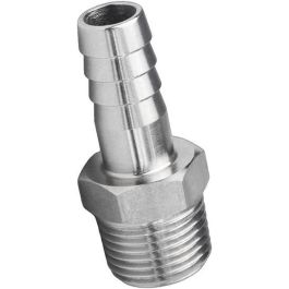 Tubo Barb 1-1/2 Id X 1-1/4 Mnpt Nipplo Combinato Placcato King SF150125SP - 1-1/2" ID Tubo A 1-1/4" MNPT, Per Collegamenti Idraulici Raccordo 1-1/2 Id - Foto 3