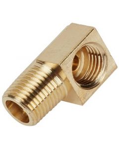 (50 Pack) Brass 5/16" Female Inverted Flare Tube x 1/8 NPT Male Adapter 90 Degree Street Elbow Fitting