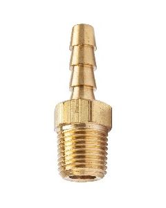 (25 Pack) 1/8" Hose Barb x 1/8" NPT Male Pipe Thread Brass Fittings