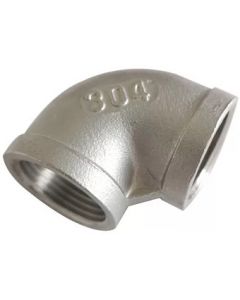 3/8" NPT Female Pipe Thread 304 Stainless Steel 90 Elbow 150# Fitting