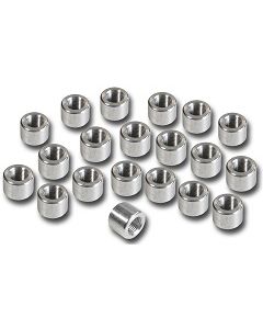 (100 Pack) Aluminum 1/4" NPT Half Coupling CNC Weld Bungs - Made in the USA