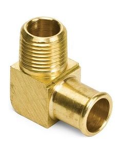 3/4" ID Hose x 1/2" NPT Male Pipe Thread Straight Brass Beaded Nipple 90 Degree Elbow Fitting | Coyote Gear