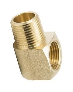 (10 Pack) 3/8" NPT Brass Street 90 Degree Elbow Pipe Thread 1200 PSI Fitting