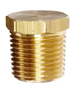 1/8" NPT Brass Hex Head Plug