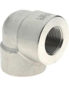 2" NPT Female Pipe Thread Forged 316 Stainless Steel 90 Elbow 3000# Fitting