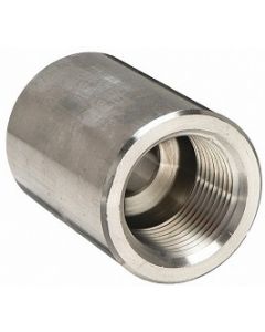 1-1/2" x 1-1/4" NPT Threaded Reducing Coupling | 304 Stainless Steel 3000# Pipe Fitting