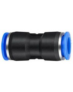 12mm x 12mm OD Tube Push to Connect Plastic Pneumatic Air Line Union Straight P-T-C Fitting