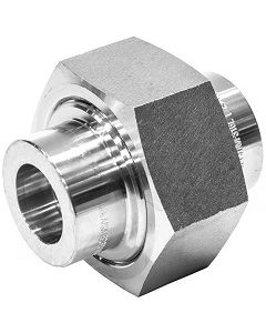 (Socket Weld) 1/4" Pipe 304 Forged Stainless Steel Union 3000# Fitting