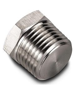 (High Pressure) 1/2" NPT 304 Forged Stainless Steel Hex Head Plug 3000# Fitting