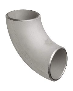 1-1/2" Pipe (Schedule 10) Long Radius 304 Stainless Steel 90 Elbow Butt Weld Fitting