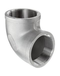 1/2" NPT Female Pipe Thread 316 Stainless Steel 90 Elbow 150# Fitting