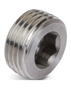 1" NPT 304 Stainless Steel Allen Head Socket Plug | Coyote Gear