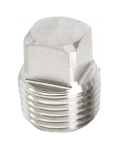1/2" NPT Forged 304 Stainless Steel Square Head Plug 3000# Fitting