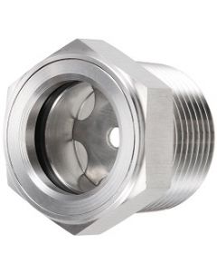 3/4" NPT Stainless Steel Reflector Sight Glass Plug