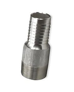 (10 Pack) Steel 3/4" Hose Barb x 3/4" NPT Male Pipe Thread KC King Combination Nipple Fitting
