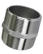 2" Male NPT x 2" Male NPT Hex Nipple Stainless Steel | Select 304 or 316 SS