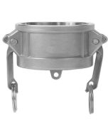 (Type DC) 3" Dust Cap Female Camlock Adapter 316 Stainless Steel Fitting