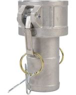 (Type C) Hose Barb Shank x Female Camlock Coupler Aluminum | Select Size