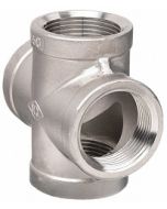 NPT 304 Stainless Steel Pipe Cross 150 Fitting | Select Size