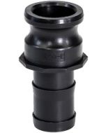 (Type E) Hose Barb Shank x Male Camlock Adapter Polypropylene | Select Size