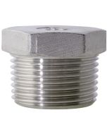 NPT Threaded Hex Head Plug 304 Stainless Steel 150 Fitting | Select Size