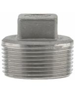 NPT 316 Stainless Steel Square Head Plug 150# Fitting | Select Size