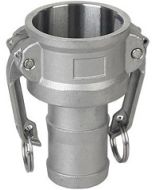 (Type C) Hose Barb Shank x Female Camlock Coupler Stainless Steel | Select Size and SS Type