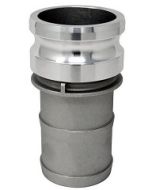 (Type E) 3" Hose Shank x 3" Male Camlock Adapter 316 Stainless Steel Fitting