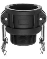 (Type B) Male NPT x Female Camlock Coupler Polypropylene | Select Size