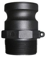(Type F) Male NPT x Male Camlock Adapter Polypropylene | Select Size