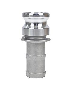 (Type E) Hose Barb Shank x Male Camlock Adapter Stainless Steel | Select Size and SS Type