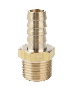 1/2" Hose Barb x 1/2 NPT Male Thread | Brass Fitting