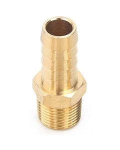 1/2" Hose Barb x 3/8 NPT Male Thread | Brass Fitting