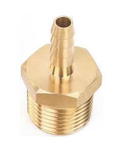 1/4" Hose Barb x 3/8 NPT Male Thread | Brass Fitting