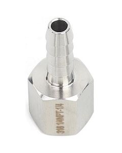 1/4" Hose Barb x 1/4 FNPT Female Thread | 316 Stainless Steel Fitting
