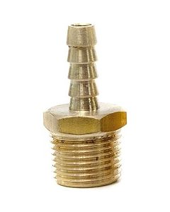 1/4" Hose Barb x 3/8 NPT Male Thread | Brass Fitting