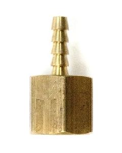1/8" Hose Barb x 1/4 FNPT Female Thread | Brass Fitting