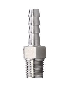 1/8" Hose Barb x 1/8" NPT Male Thread | 316 Stainless Steel Fitting
