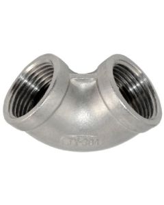 3" NPT 304 Stainless Steel 90-Degree Female 150# Pipe Fitting