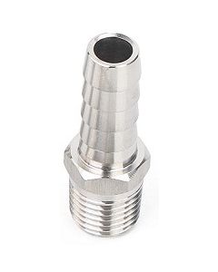 3/8" Hose Barb x 1/4 NPT Male Thread | 316 Stainless Steel Fitting