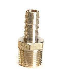 3/8" Hose Barb x 3/8 NPT Male Thread | Brass Fitting