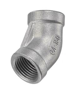 2" NPT 316 Stainless Steel 45-Degree Female Elbow 150# Pipe Fitting