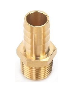 5/8" Hose Barb x 1/2 NPT Male Thread | Brass Fitting