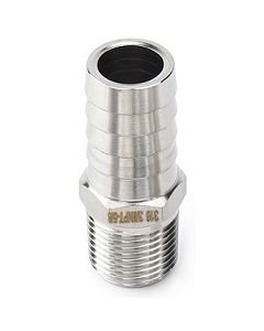 5/8" Hose Barb x 3/8 NPT Male Thread | 316 Stainless Steel Fitting