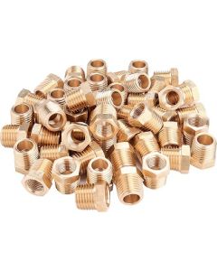 NPT Thread Brass Reducing Hex Bushings 10-Pack | Select Size