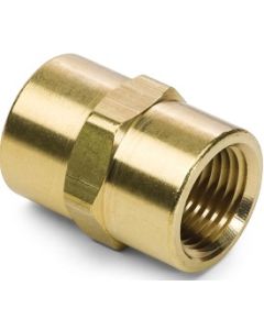 NPT Brass Hex Female Coupling | Select Size