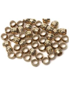 1/8" Tube Brass Compression Sleeve Ferrel Rings