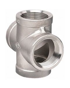 NPT 304 Stainless Steel Pipe Cross 150 Fitting | Select Size